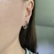 Серебряные серьги LoveR с лондонским топазом прямоугольной огранки на английском замке, серебро 925 &mdash; фото 7
