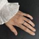 купити срібний виріб Срібна каблучка LoveR тонка у формі бамбука 17 розмір фото 6 - фотографія з каталогу