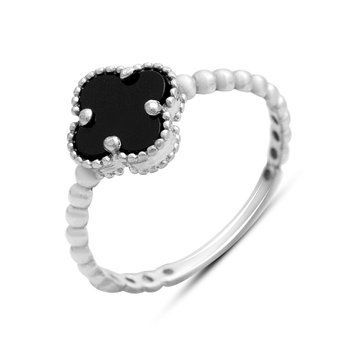 Серебряное кольцо SilverThin с натуральным ониксом, вес изделия 1,18 гр (2211167) 18 размер 221116718  фото с каталога