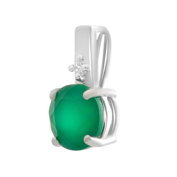 Серебряная подвеска Ювелирных украшений с агатом 1.737ct (2189800) 0089812 Серебряная подвеска Ювелирных украшений с агатом 1.737ct (2189800) фото с каталога