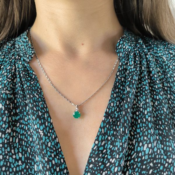 Серебряная подвеска Ювелирных украшений с агатом 1.737ct (2189800) 0089812 Серебряная подвеска Ювелирных украшений с агатом 1.737ct (2189800) фото с каталога