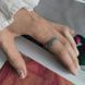 купити срібний виріб Срібна каблучка LoveR з текстурованою поверхнею та декоративною монограмою 18.5 розмір фото 7 - фотографія з каталогу