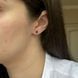 купить серебряное изделие Серебряные серьги-пусеты с круглым аметистом &ndash; яркая красота фиолетового камня фото 5 - фотография из каталога