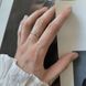 купити срібний виріб Срібна каблучка LoveR тонка з рифленою текстурою та декоративними гвинтиками 17.5 розмір фото 7 - фотографія з каталогу