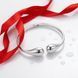 Срібний жорсткий браслет LoveR з дизайнерським акцентом 18 розмір, срібло 925 &mdash; фото 10