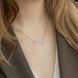 Серебряное колье LoveR Бесконечность на тонкой цепочке с белыми фианитами, серебро 925 &mdash; фото 4