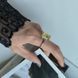 купити срібний виріб Срібна каблучка LoveR з великим квадратним фіанітом світло-жовтого відтінку 18 розмір фото 8 - фотографія з каталогу