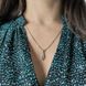 купить серебряное изделие Серебряная подвеска LoveR с геометричной формой и фианитами в центральной вставке фото 7 - фотография из каталога