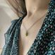 Серебряное колье LoveR с прямоугольным фианитом в жёлтой эмали, серебро 925 &mdash; фото 8