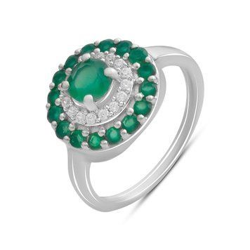 Серебряное кольцо SilverThin с натуральным агатом 1.178ct, вес изделия 3,33 гр (2196396) 17.5 размер 219639617.5  фото с каталога