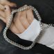 купити срібний виріб Срібний тенісний браслет LoveR з натуральними гранатами 17-20 см фото 2 - фотографія з каталогу