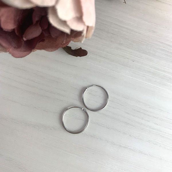 Серебряные серьги без камней 7504202 Серебряные серьги без камней фото з каталогу