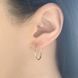 купити срібний виріб Серебряные серьги без камней фото 3 - фотографія з каталогу