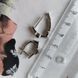 купити срібний виріб Срібні сережки LoveR з натуральним сапфіром квадратної форми та фіанітами фото 4 - фотографія з каталогу