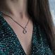 купить серебряное изделие Серебряная подвеска LoveR в форме круга с дорожкой фианитов фото 8 - фотография из каталога