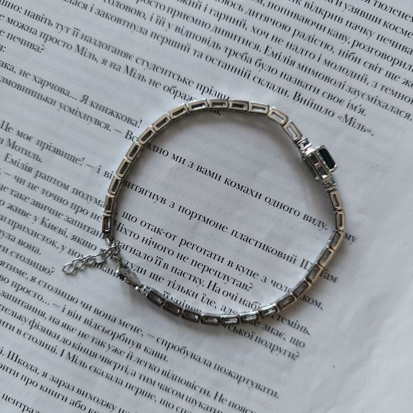 Серебряный браслет LoveR с лондон топазом квадратной формы и геометричными звеньями 17-20 см 22055621720 Серебряный браслет LoveR с лондон топазом квадратной формы и геометричными звеньями фото с каталога