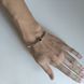 купить серебряное изделие Серебряный браслет LoveR с лондон топазом квадратной формы и геометричными звеньями 17-20 см фото 7 - фотография из каталога
