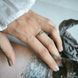 Срібна каблучка LoveR відкрита з подвійними кінцями без каменів 18 розмір, срібло 925 &mdash; фото 7