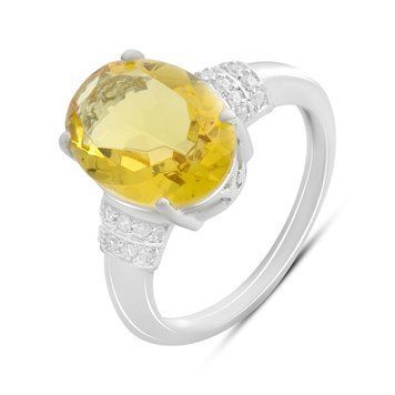 Серебряное кольцо Ювелирных украшений с цитрином nano 5.065ct, вес изделия 4,36 гр (2190004) 18 размер 814000912 Серебряное кольцо Ювелирных украшений с цитрином nano 5.065ct, вес изделия 4,36 гр (2190004) 18 размер фото з каталогу