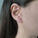 купить серебряное изделие Серебряные пусеты-сердечки с розовой эмалью фото 6 - фотография из каталога