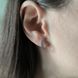 купити срібний виріб Сережки LoveR з фіанітом круглої огранки у сріблі фото 7 - фотографія з каталогу