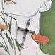 купити срібний виріб Срібний хрестик LoveR з натуральним сапфіром квадратної форми та сяйливими фіанітами фото 3 - фотографія з каталогу