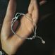 купити срібний виріб Срібний браслет LoveR &laquo;Подвійний ланцюжок&raquo; з фіанітом та сердечком 17-20 см фото 3 - фотографія з каталогу