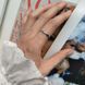 купити срібний виріб Срібна каблучка LoveR з гладкою геометричною формою без вставок фото 8 - фотографія з каталогу