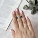 купити срібний виріб Срібні сережки LoveR з містичним топазом овальної форми та фіанітами, з англійським замком фото 2 - фотографія з каталогу