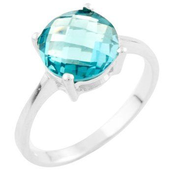 Серебряное кольцо LoveR с камнем лондонский топаз 17.5 размер 5714373351 Серебряное кольцо LoveR с камнем лондонский топаз фото с каталога