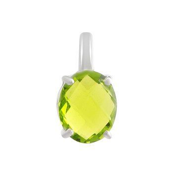 Срібна підвіска LoveR з хризолітом 60002311 Срібна підвіска LoveR з хризолітом фото з каталогу