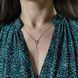 купить серебряное изделие Серебряное колье LoveR с круглой подвеской и каскадной цепочкой с фианитами 45-50 см фото 7 - фотография из каталога