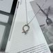 купить серебряное изделие Серебряное колье с подвеской в виде гвоздя и фианитами &ndash; современная интерпретация классического дизайна фото 3 - фотография из каталога