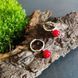 Серебряные серьги-конго LoveR с подвесками из круглого коралла, серебро 925 &mdash; фото 6