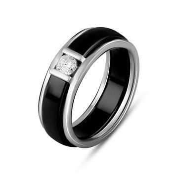 Серебряное кольцо SilverThin с керамикой, вес изделия 5,27 гр (2107125) 19 размер 210712519  фото с каталога