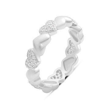 Серебряное кольцо SilverThin с фианитами, вес изделия 3,28 гр (2192855) 18 размер 219285518  фото с каталога