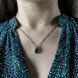купить серебряное изделие Серебряная подвеска LoveR с лондонским топазом в форме капли фото 7 - фотография из каталога
