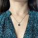 Срібна підвіска LoveR зі смарагдом nano квадратної форми та сяйливими фіанітами, срібло 925 &mdash; фото 7