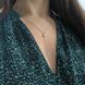 купить серебряное изделие Серебряное колье LoveR с подвеской-каплей и каскадной цепочкой с фианитом 45-50 см фото 8 - фотография из каталога