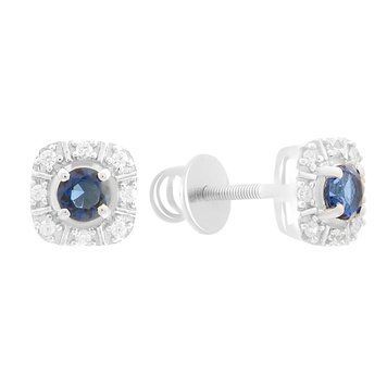 Серебряные серьги Ювелирных украшений с сапфиром nano 0.64ct (2188926) 6298812 Серебряные серьги Ювелирных украшений с сапфиром nano 0.64ct (2188926) фото з каталогу