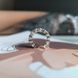 купити срібний виріб Срібна сережка-кафа LoveR з великими фіанітами квадратної форми фото 6 - фотографія з каталогу