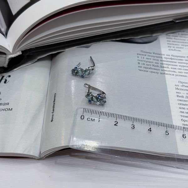 Срібні сережки з лондон топазом та танзанітом Nano: витонченість і граційність у кожній деталі 1964712 Срібні сережки з лондон топазом та танзанітом Nano: витонченість і граційність у кожній деталі фото з каталогу
