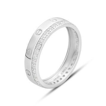 Срібна каблучка з фіанітами у класичному стилі ✨💍 18 розмір 813427512 Срібна каблучка з фіанітами у класичному стилі ✨💍 фото з каталогу