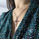 купить серебряное изделие Серебряный подвес LoveR в форме креста с натуральным рубином и дорожками фианитов фото 8 - фотография из каталога