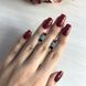 Серебряные серьги LoveR с натуральными изумрудами, рубинами и сапфирами на английской застёжке, серебро 925 &mdash; фото 2