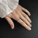 купити срібний виріб Срібна каблучка LoveR з доріжкою круглих фіанітів у класичному дизайні 18.5 розмір фото 7 - фотографія з каталогу