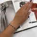 купить серебряное изделие Серебряный браслет Lover с натуральным агатом и декоративными вставками 17-20 см фото 6 - фотография из каталога