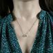 купить серебряное изделие Серебряная подвеска с круглым лондонским топазом и фианитами фото 7 - фотография из каталога