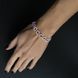купить серебряное изделие Браслет LoveR из розовой керамики с круглой вставкой фианитов 17-20 см фото 12 - фотография из каталога