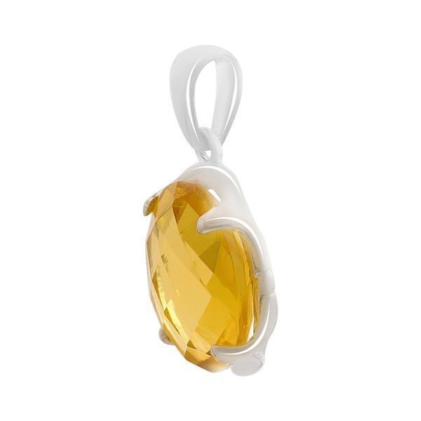 Серебряная подвеска Серебряные изделия с цитрином nano 3.917ct (2170396) 6930712  фото з каталогу